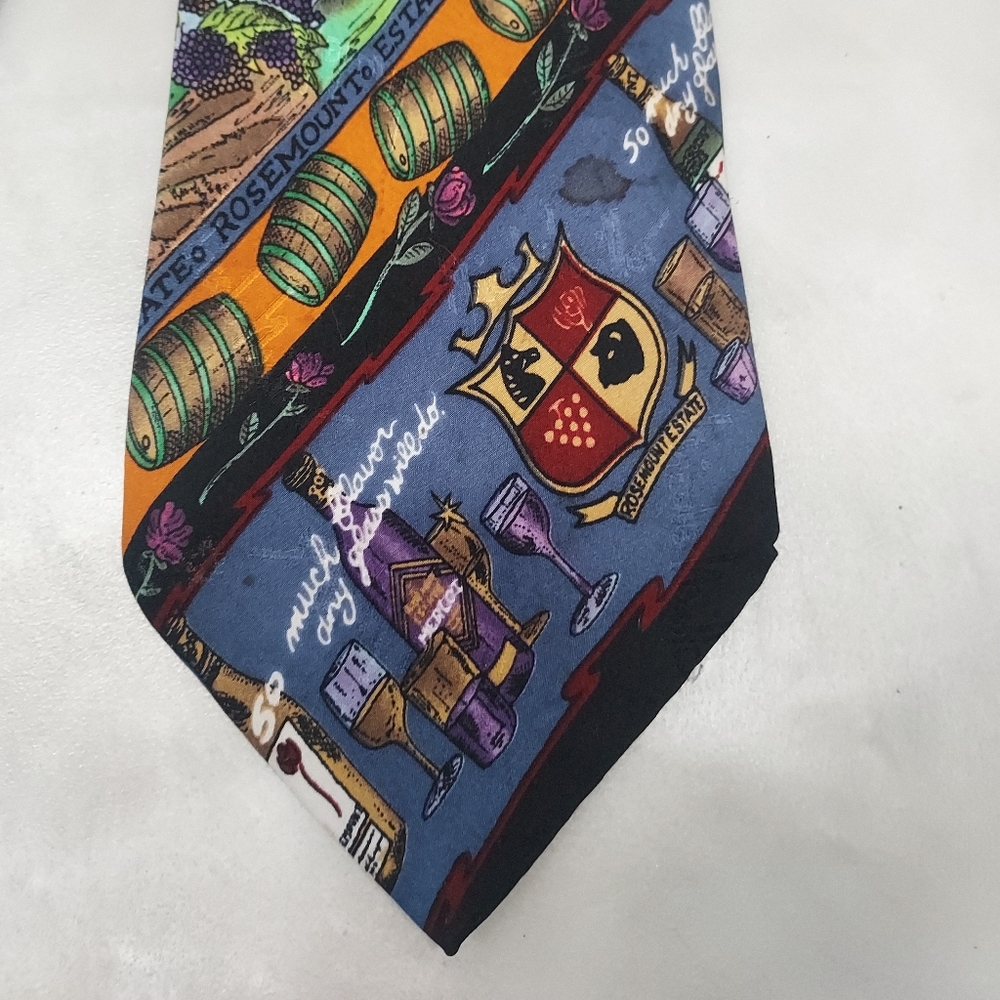 Nicole Miller Multi Colors Hand Sewn 100% silk Tie